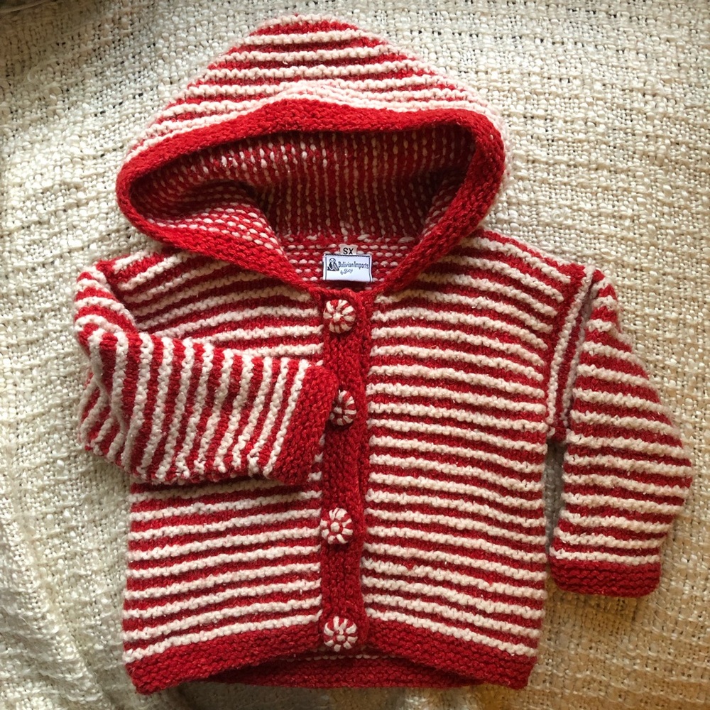 Wool Cotton Kids Jacket Sweater